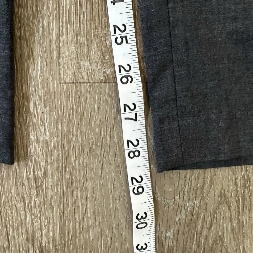 J. Crew Men’s Dark Grey Charcoal 100% Wool Dress Pants Flat Front Business 33x30